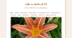 Desktop Screenshot of life-in-spite-of-ms.com