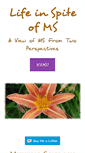 Mobile Screenshot of life-in-spite-of-ms.com